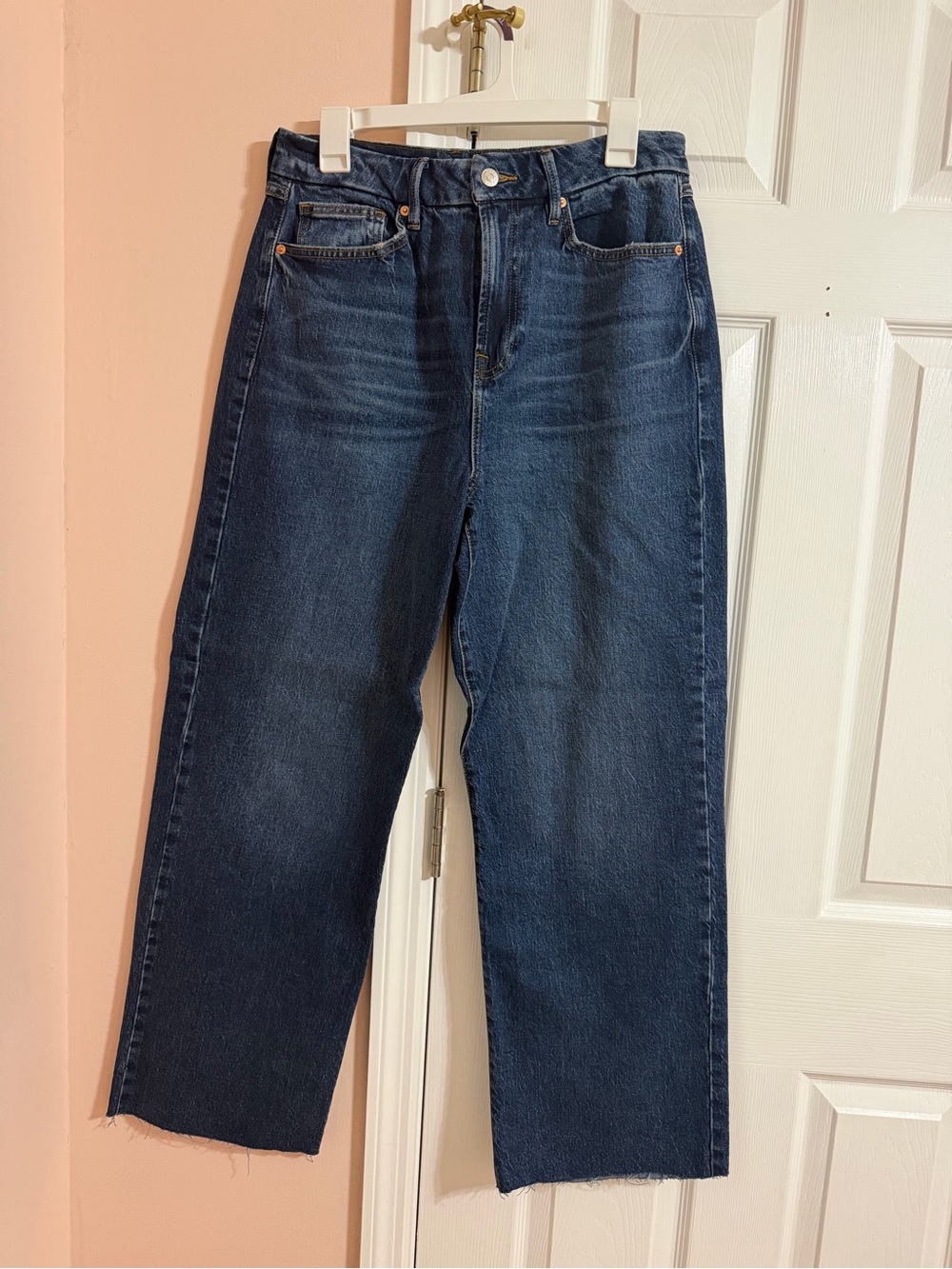 Forever 21 Curve Dark Blue Straight Leg Jeans